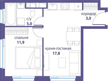 Квартира 26,9 м², студия - изображение 1