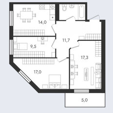 Квартира 75,1 м², 3-комнатная - изображение 5