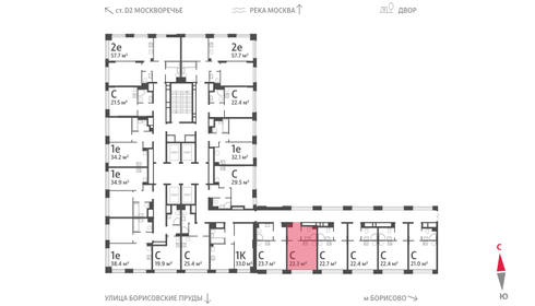 22,3 м², квартира-студия 8 194 358 ₽ - изображение 41