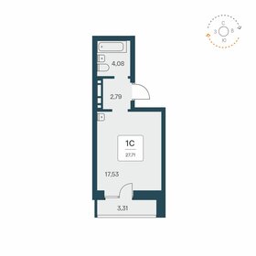 27,7 м², квартира-студия 4 600 000 ₽ - изображение 27