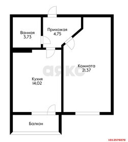 44,7 м², 1-комнатная квартира 4 900 000 ₽ - изображение 52