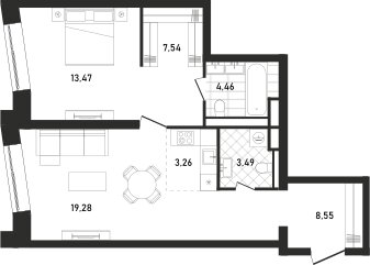 36 м², 1-комнатная квартира 20 500 000 ₽ - изображение 100