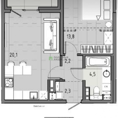 Квартира 45,3 м², 2-комнатная - изображение 2