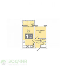 Квартира 36,6 м², 1-комнатная - изображение 4