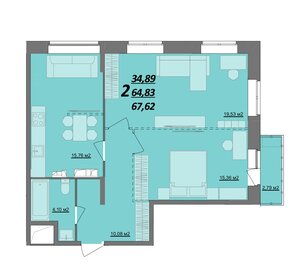 78,1 м², 3-комнатная квартира 5 470 000 ₽ - изображение 17