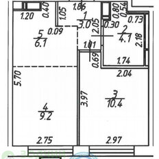 Квартира 32,8 м², 2-комнатная - изображение 1