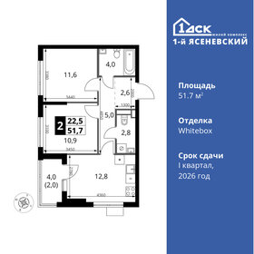 53,1 м², 2-комнатная квартира 14 360 258 ₽ - изображение 38