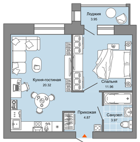 Квартира 61 м², 3-комнатная - изображение 1