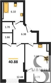 41,8 м², 1-комнатная квартира 5 880 000 ₽ - изображение 34