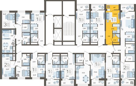 16 м², квартира-студия 6 500 000 ₽ - изображение 122