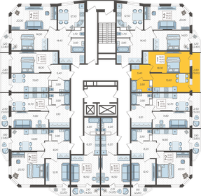 42,3 м², 1-комнатная квартира 6 216 831 ₽ - изображение 79