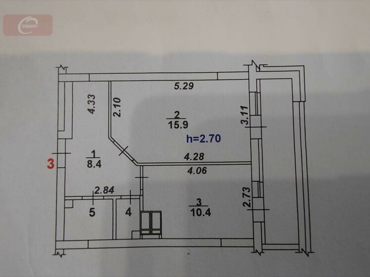 38 м², 1-комнатная квартира 6 790 000 ₽ - изображение 1