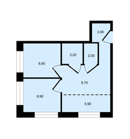 Квартира 42,5 м², 3-комнатная - изображение 1