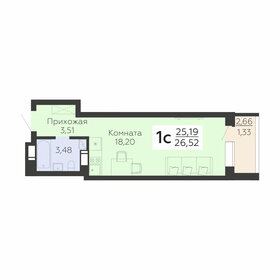 34,5 м², 1-комнатная квартира 2 750 000 ₽ - изображение 17