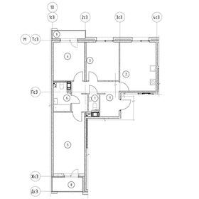 Квартира 84,6 м², 3-комнатная - изображение 2