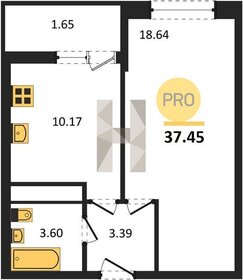 Квартира 37,5 м², 1-комнатная - изображение 1