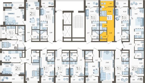 23,6 м², квартира-студия 10 650 471 ₽ - изображение 37