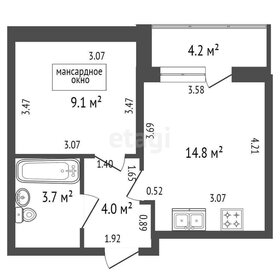34,8 м², 1-комнатная квартира 6 835 000 ₽ - изображение 74