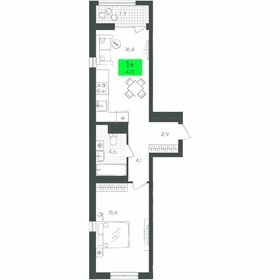 47,2 м², 1-комнатная квартира 6 494 360 ₽ - изображение 14