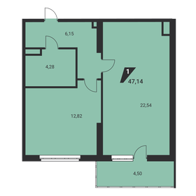 47,4 м², 1-комнатная квартира 7 057 885 ₽ - изображение 42