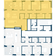 Квартира 134,9 м², 5-комнатная - изображение 2