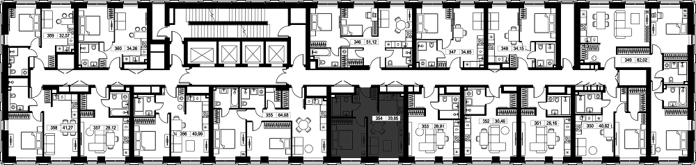 Квартира 39,9 м², 1-комнатная - изображение 3