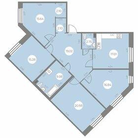 Квартира 121,3 м², 4-комнатная - изображение 1