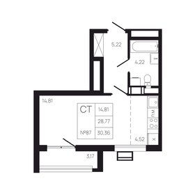Квартира 31,9 м², студия - изображение 1