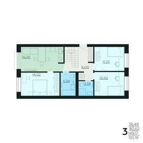 Квартира 149,2 м², 3-комнатная - изображение 1