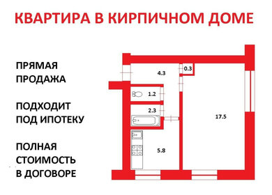 35,1 м², 1-комнатная квартира 4 200 000 ₽ - изображение 35