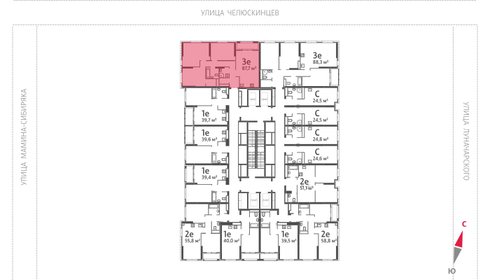 Квартира 87,7 м², 3-комнатная - изображение 2