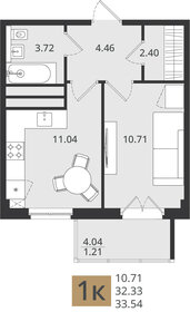 28,9 м², 1-комнатная квартира 4 477 045 ₽ - изображение 29