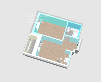 Квартира 33,3 м², 2-комнатная - изображение 3