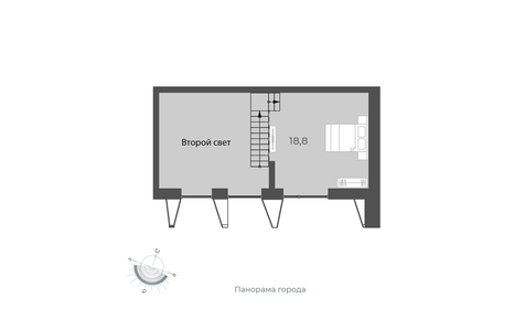 Квартира 79,3 м², 1-комнатная - изображение 2