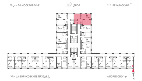 61,1 м², 2-комнатная квартира 23 498 204 ₽ - изображение 41