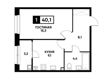 31 м², 1-комнатная квартира 3 200 000 ₽ - изображение 76