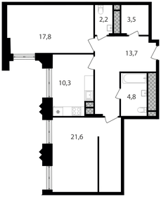 77,1 м², 3-комнатная квартира 23 000 000 ₽ - изображение 70