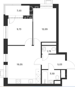 Квартира 52 м², 3-комнатная - изображение 1