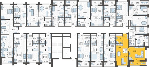 40 м², 2-комнатная квартира 12 200 000 ₽ - изображение 71