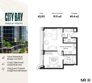 40 м², 1-комнатная квартира 18 372 520 ₽ - изображение 53