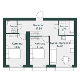 60,2 м², 2-комнатная квартира 6 924 150 ₽ - изображение 34