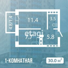 Квартира 30 м², 1-комнатная - изображение 1