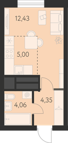 25,8 м², квартира-студия 3 376 000 ₽ - изображение 22