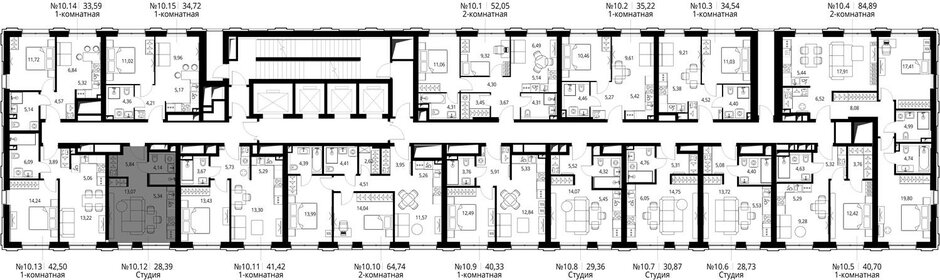 31,2 м², квартира-студия 14 591 843 ₽ - изображение 22