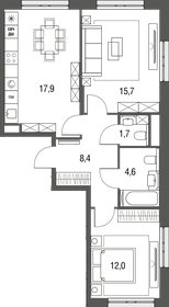71,5 м², 3-комнатная квартира 22 300 000 ₽ - изображение 85