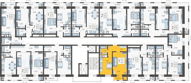 74,2 м², 1-комнатная квартира 6 700 000 ₽ - изображение 61