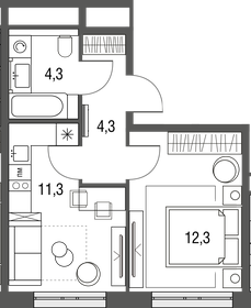 21,6 м², 1-комнатная квартира 9 299 000 ₽ - изображение 59