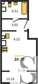 24,8 м², квартира-студия 4 410 000 ₽ - изображение 15