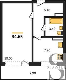 34,7 м², 2-комнатная квартира 4 545 000 ₽ - изображение 29