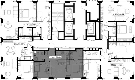 Квартира 51,6 м², 2-комнатная - изображение 2